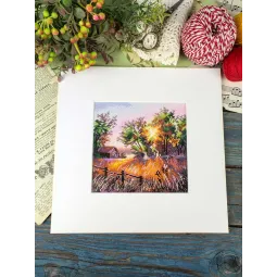 Cross stitch kit "Harmony of nature" 14*14 cm SNV-1019
