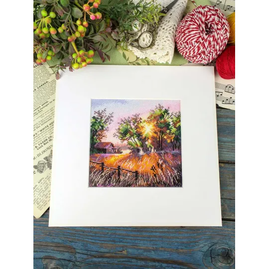 Cross stitch kit "Harmony of nature" 14*14 cm SNV-1019