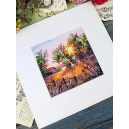 Cross stitch kit "Harmony of nature" 14*14 cm SNV-1019