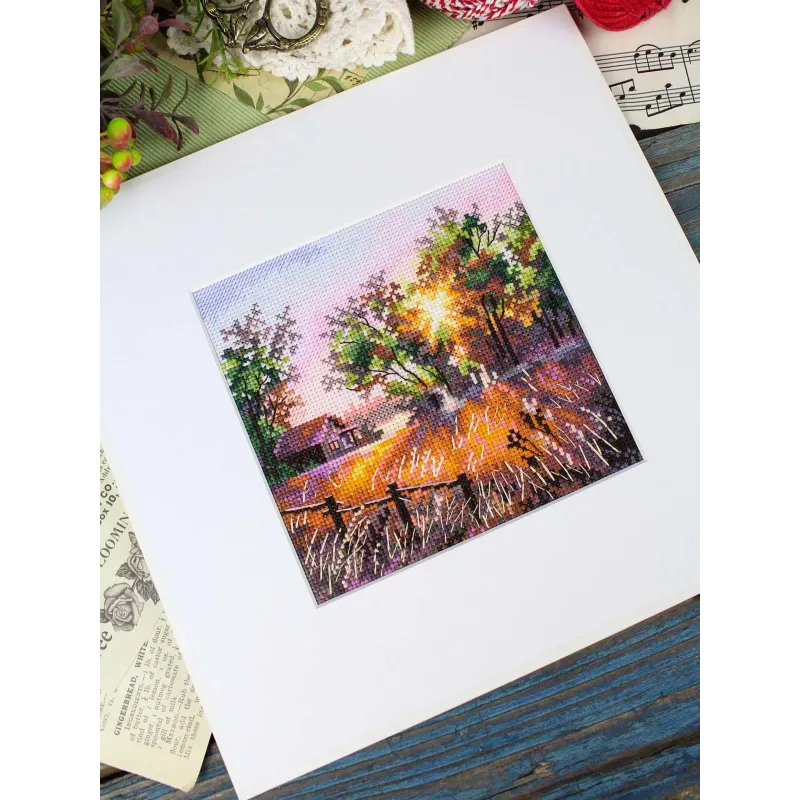 Cross stitch kit "Harmony of nature" 14*14 cm SNV-1019