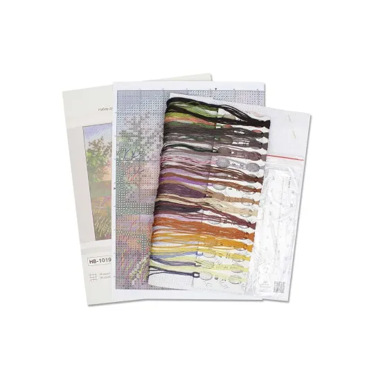 Cross stitch kit "Harmony of nature" 14*14 cm SNV-1019