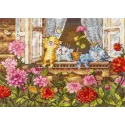 Cross stitch kit "Carefree childhood" 19*25 cm SNV-1017