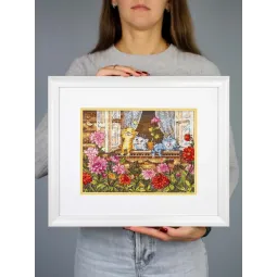 Набор для вышивания крестиком "Беззаботное детство" 19*25 см SNV-1017