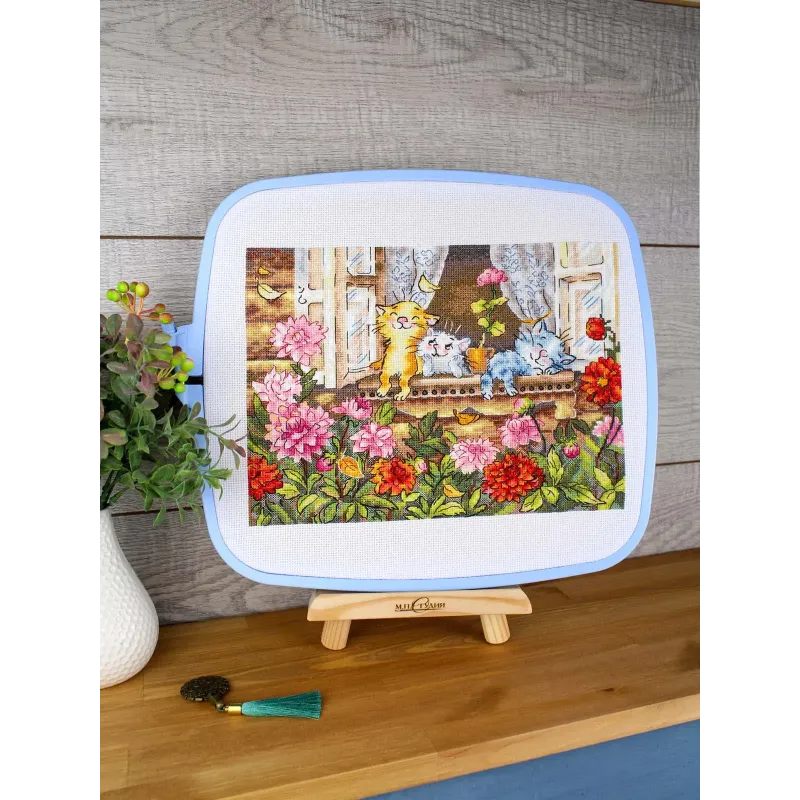 Cross stitch kit "Carefree childhood" 19*25 cm SNV-1017