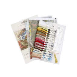 Набор для вышивания крестиком "Езда на слоне" 25*20 см SNV-1015