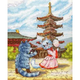 Cross stitch kit "Graceful dance" 25*20 cm SNV-1013