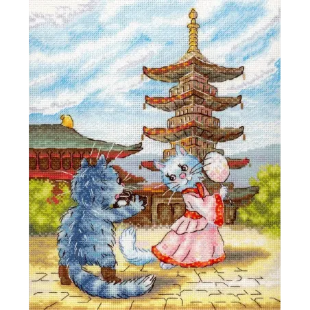 Cross stitch kit "Graceful dance" 25*20 cm SNV-1013