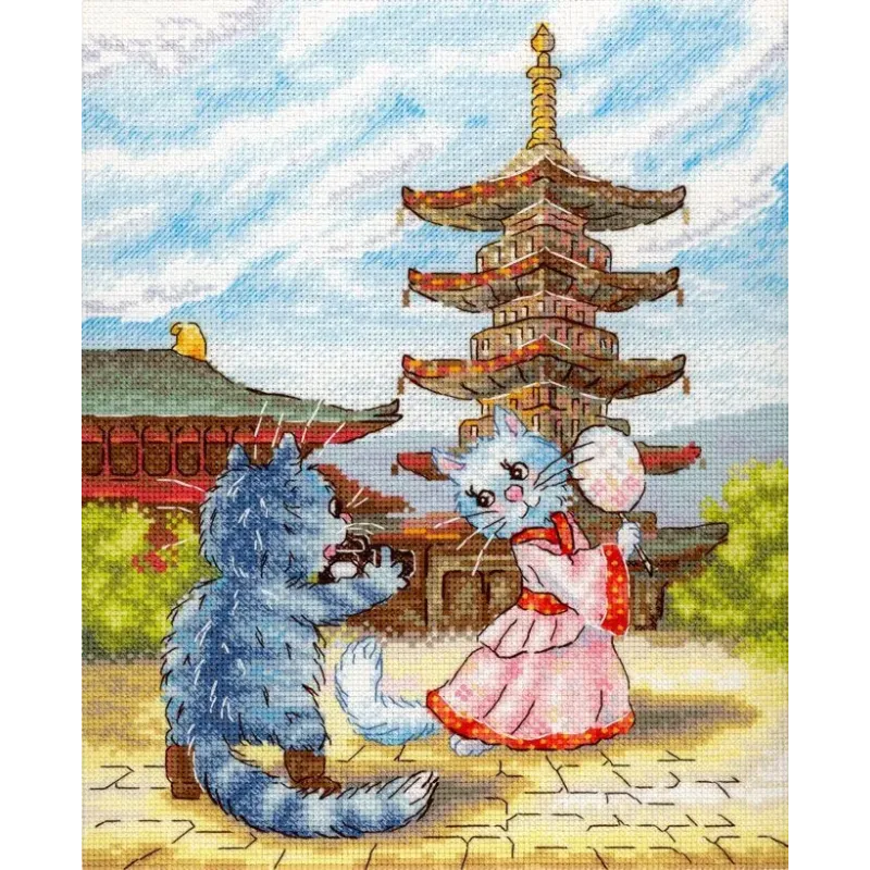 Cross stitch kit "Graceful dance" 25*20 cm SNV-1013