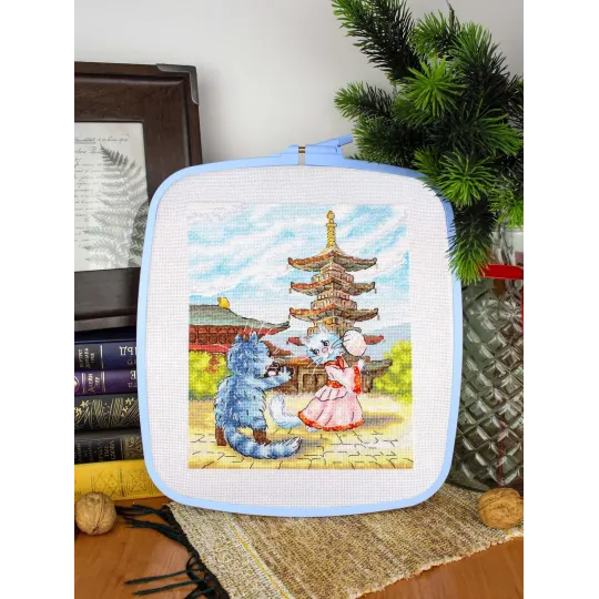 Kit de point de croix "Danse gracieuse" 25*20 cm SNV-1013