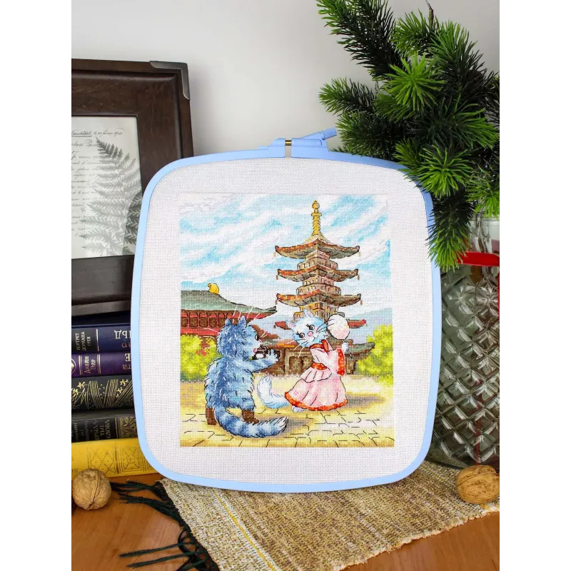 Kit de point de croix "Danse gracieuse" 25*20 cm SNV-1013