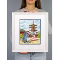 Kit de point de croix "Danse gracieuse" 25*20 cm SNV-1013