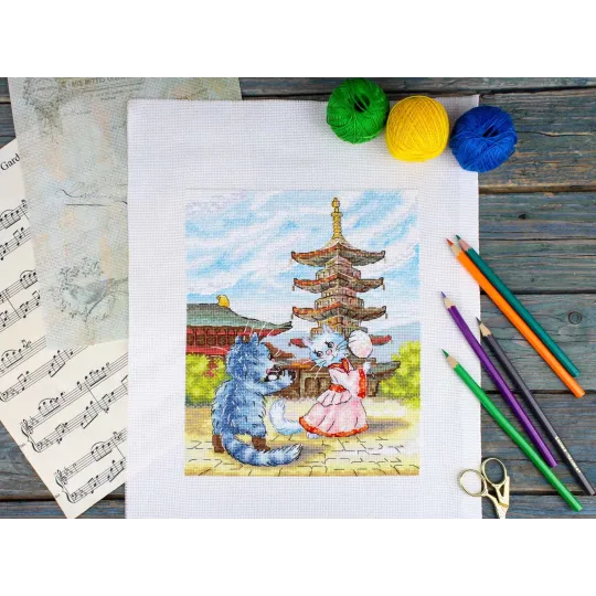 Cross stitch kit "Graceful dance" 25*20 cm SNV-1013