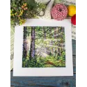 Siuvinėjimo kryželiu rinkinys "Saulėtas miškas" 20*20 cm SNV-1004