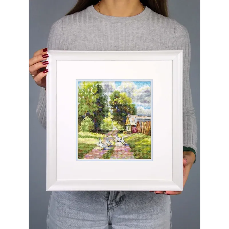 Kreuzstichset "Auf einem Landweg" 22*20 cm SNV-1001