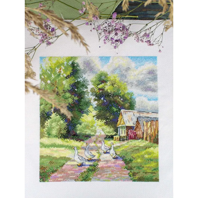 Cross stitch kit "On a country road" 22*20 cm SNV-1001