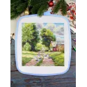 Kryželiu siuvinėjimo rinkinys "Kaimo kelyje" 22*20 cm SNV-1001