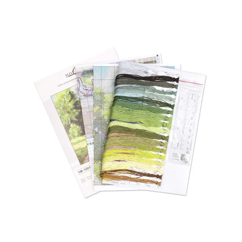 Kit de point de croix "Sur une route de campagne" 22*20 cm SNV-1001