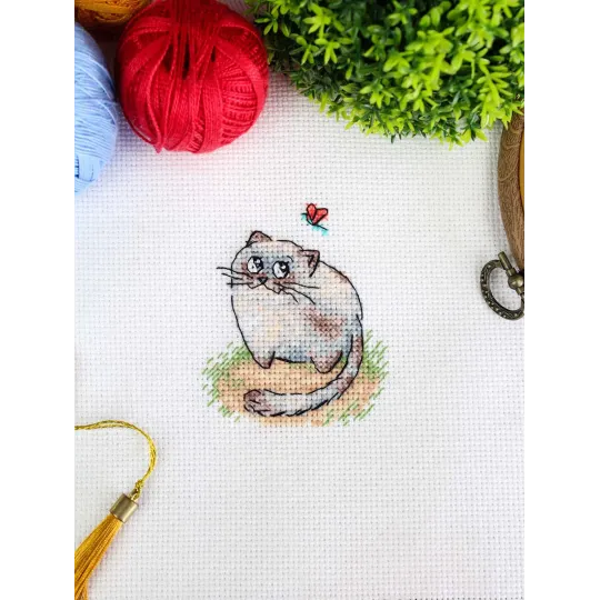 Cross stitch kit "Clever trickster" 8*7 cm SM-1265