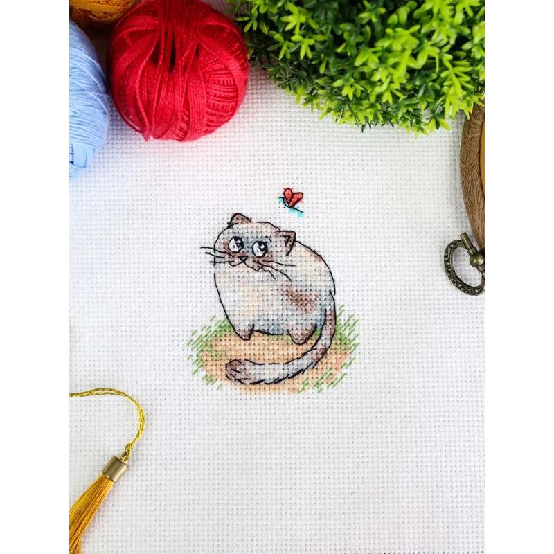 Cross stitch kit "Clever trickster" 8*7 cm SM-1265