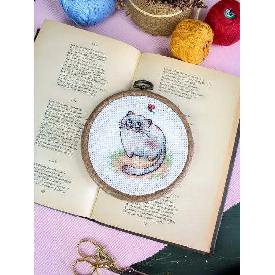 Kryželiu siuvinėjimo rinkinys "Gudrus apgavikas" 8*7 cm SM-1265
