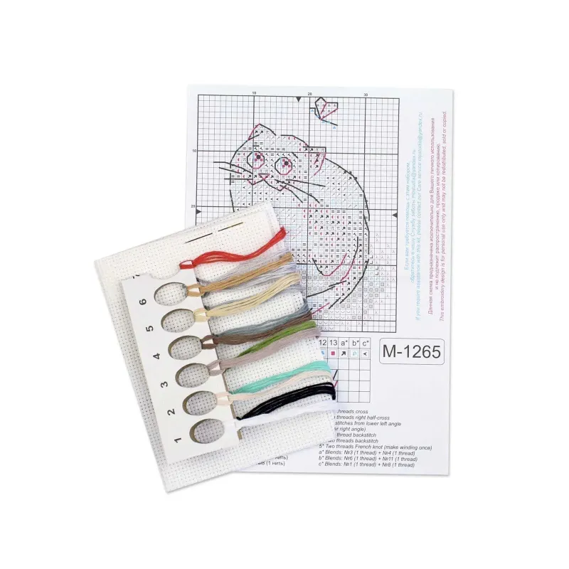 Cross stitch kit "Clever trickster" 8*7 cm SM-1265