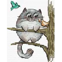 Cross stitch kit "Fluffy Naturalist" 9*7 cm SM-1264