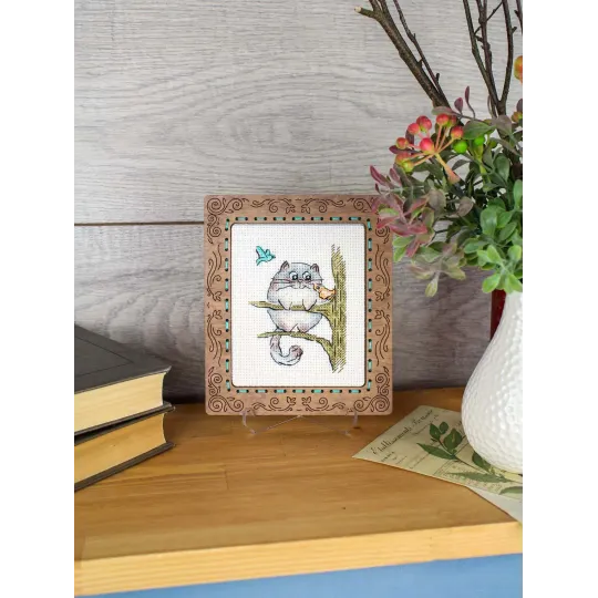 Cross stitch kit "Fluffy Naturalist" 9*7 cm SM-1264