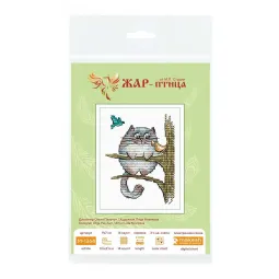 Kreuzstich-Set "Flauschiger Naturforscher" 9*7 cm SM-1264