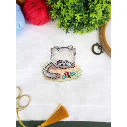 Cross stitch kit "Pet" 7*7 cm SM-1262