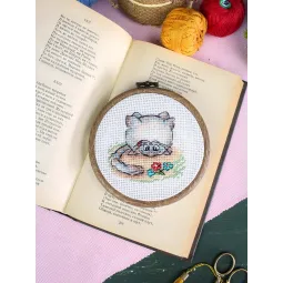 Siuvinėjimo kryželiu rinkinys "Gyvūnas" 7*7 cm SM-1262