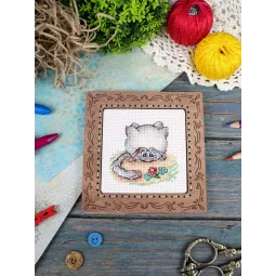 Cross stitch kit "Pet" 7*7 cm SM-1262
