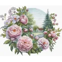 Cross stitch kit "Peony tenderness" 25 х 21 cm SANP-79