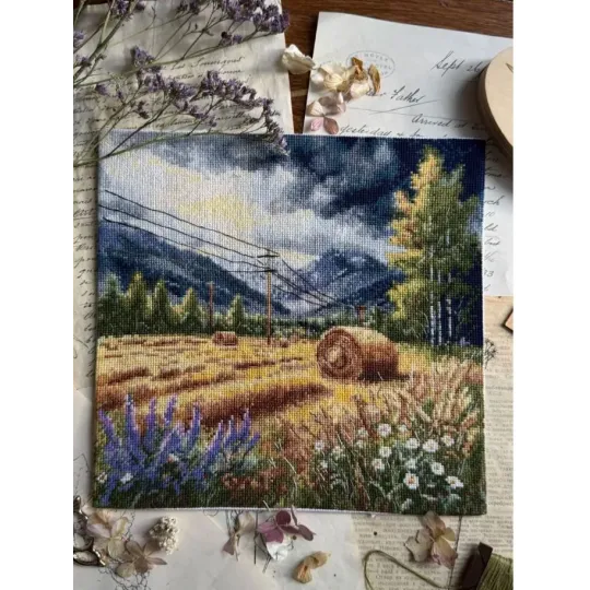 Kryželiu siuvinėjimo rinkinys "Prieš audrą" 24,5 х 23,5 cm SANP-78