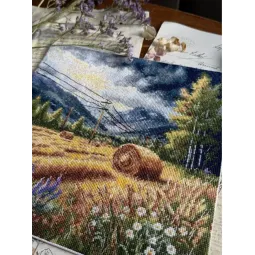 Kryželiu siuvinėjimo rinkinys "Prieš audrą" 24,5 х 23,5 cm SANP-78