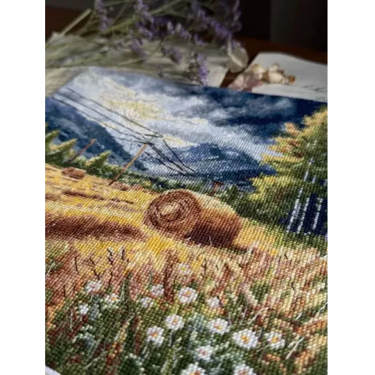 Kryželiu siuvinėjimo rinkinys "Prieš audrą" 24,5 х 23,5 cm SANP-78