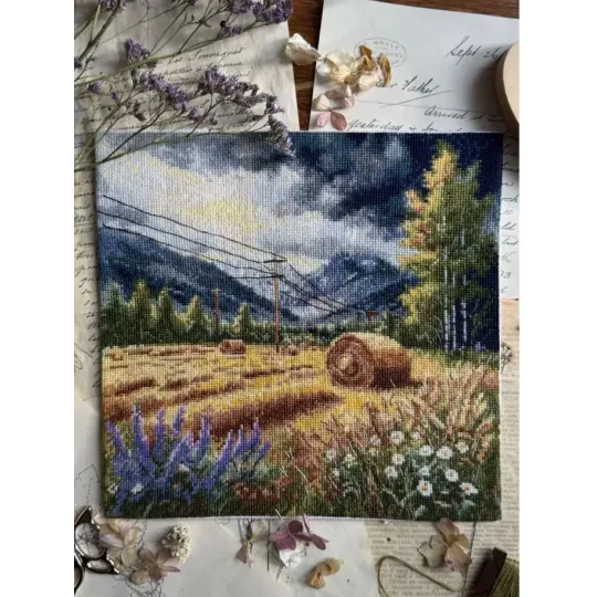Kryželiu siuvinėjimo rinkinys "Prieš audrą" 24,5 х 23,5 cm SANP-78