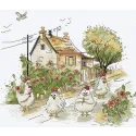 Kit de point de croix "Est-ce vraiment l'été ?" 25,5 x 21,5 cm SANN-41
