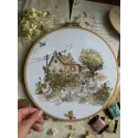 Kit de point de croix "Est-ce vraiment l'été ?" 25,5 x 21,5 cm SANN-41