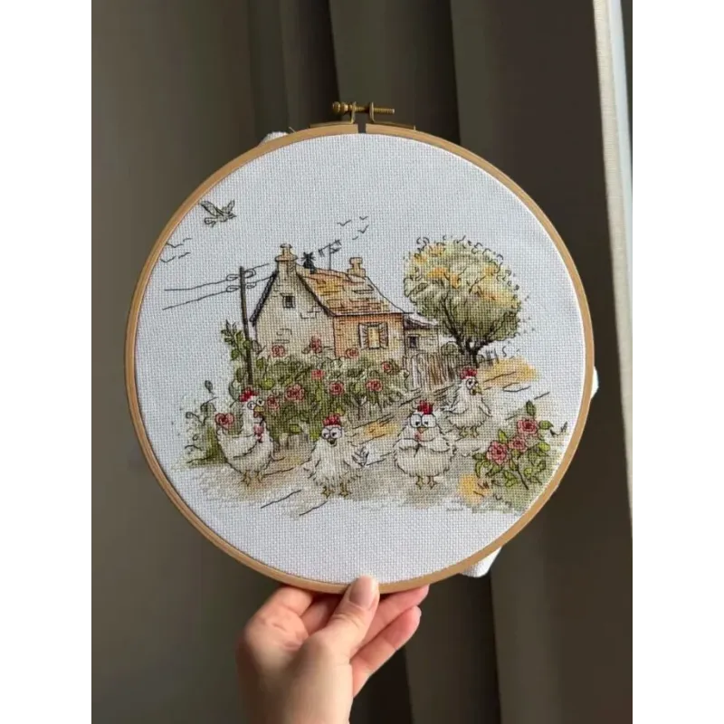 Siuvinėjimo kryželiu rinkinys „Ar tikrai vasara?“ 25,5 x 21,5 cm SANN-41