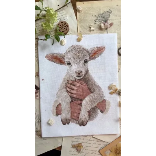 Siuvinėjimo kryželiu rinkinys "Siela glėbyje" 18 x 23,5 cm SAND-49