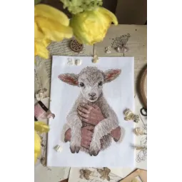 Набор для вышивания крестиком "Душа в объятиях" 18 х 23,5 см SAND-49