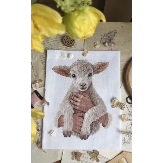 Cross stitch kit "Soul in arms" 18 х 23,5 cm SAND-49