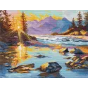 Cross stitch kit "Gold of Dawn" 32×26 cm S1724
