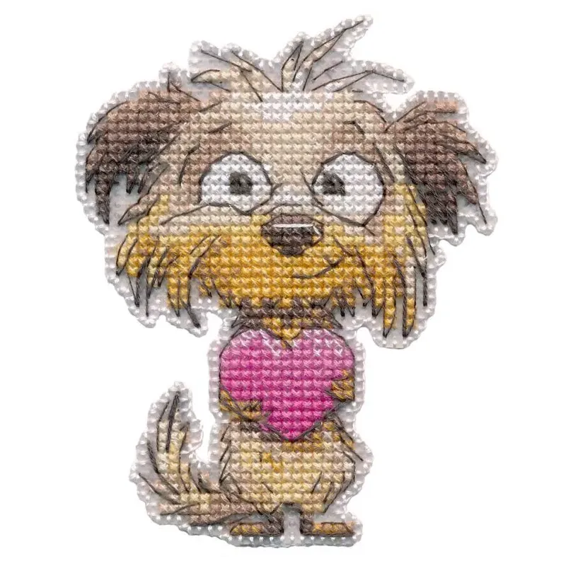 Cross stitch kit "Magnet. Faithful Heart" 7,5×9,5 cm S1723