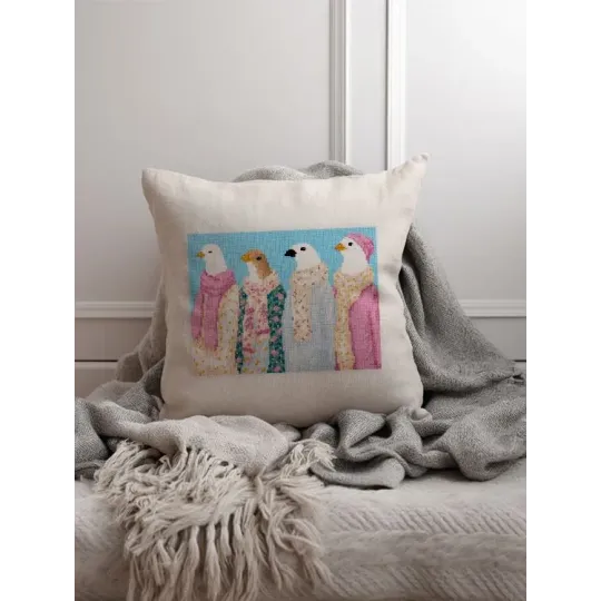 Набор для вышивания крестиком PANNA "Стильные голуби" 23 х 17,5 см PNK-7550