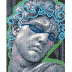 Cross stitch kit PANNA "David" 21 x 26 cm PNK-7549