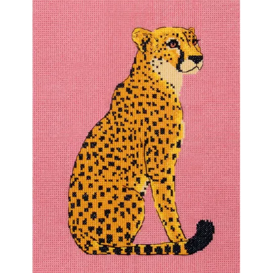 Cross stitch kit PANNA "Cheetah" 19 x 25 cm PNK-7542