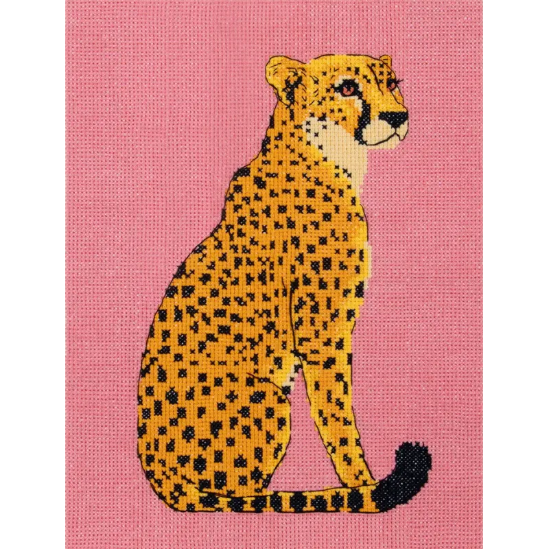 Cross stitch kit PANNA "Cheetah" 19 x 25 cm PNK-7542