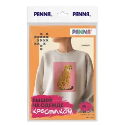 Набор для вышивания крестом PANNA "Гепард" 19 x 25 см PNK-7542