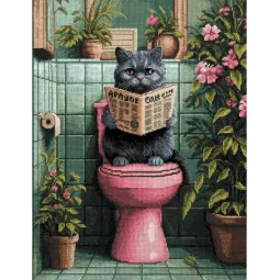 Kreuzstich-Set PANNA "Bitte nicht stören" 22 x 30 cm PJ-7546